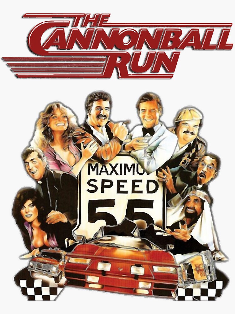 The Cannonball Run Sticker for Sale by silkdegreestees