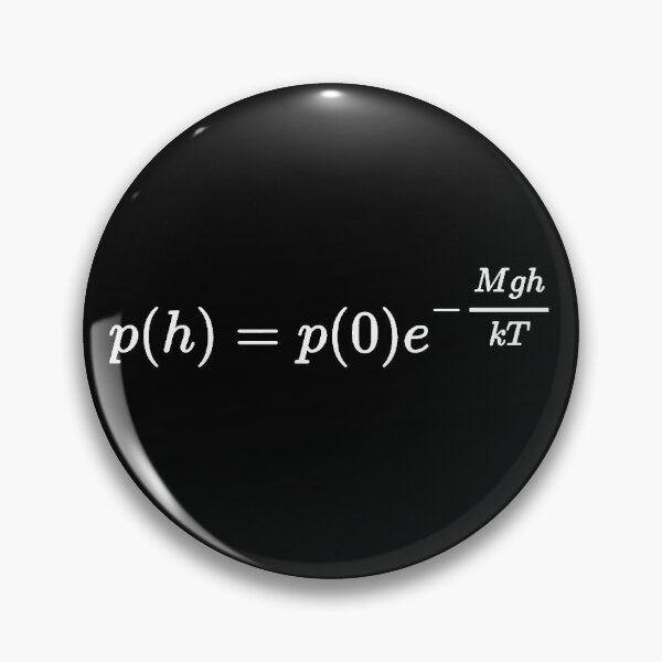 Item preview, pressure of an isothermal atmosphere dark version designed and sold by NoetherSym.