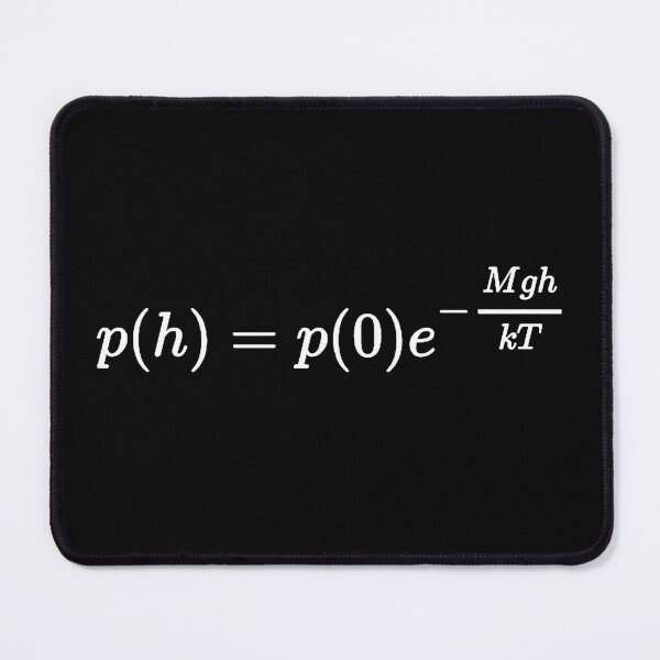 Item preview, pressure of an isothermal atmosphere dark version designed and sold by NoetherSym.