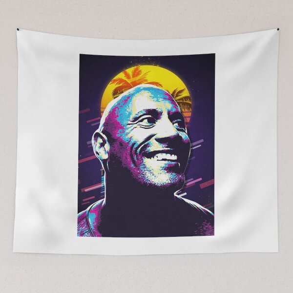 Item preview, Retro Dwayne Face Art Vintage designed and sold by CaSousa1809.
