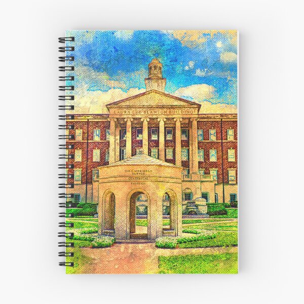 Item preview, The Laura Lee Blanton Student Services Building with the Centennial Quadrangle, SMU, in Dallas designed and sold by NickoPrints.
