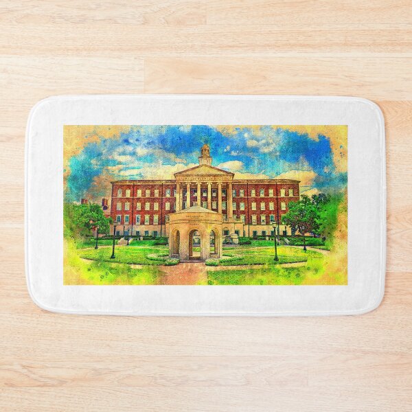 Item preview, The Laura Lee Blanton Student Services Building with the Centennial Quadrangle, SMU, in Dallas designed and sold by NickoPrints.