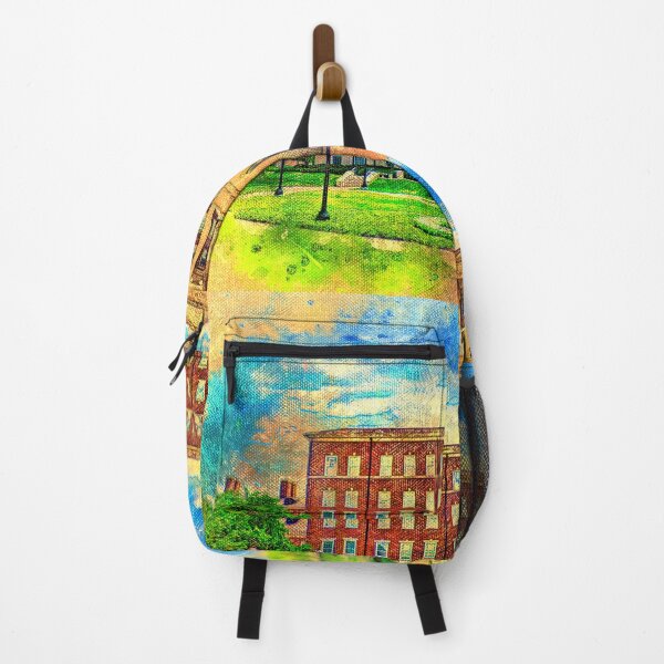 Item preview, The Laura Lee Blanton Student Services Building with the Centennial Quadrangle, SMU, in Dallas designed and sold by NickoPrints.