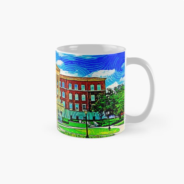 Item preview, The Laura Lee Blanton Building with the Centennial Quadrangle - impressionist painting designed and sold by NickoPrints.