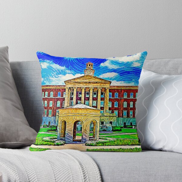 Item preview, The Laura Lee Blanton Building with the Centennial Quadrangle - impressionist painting designed and sold by NickoPrints.