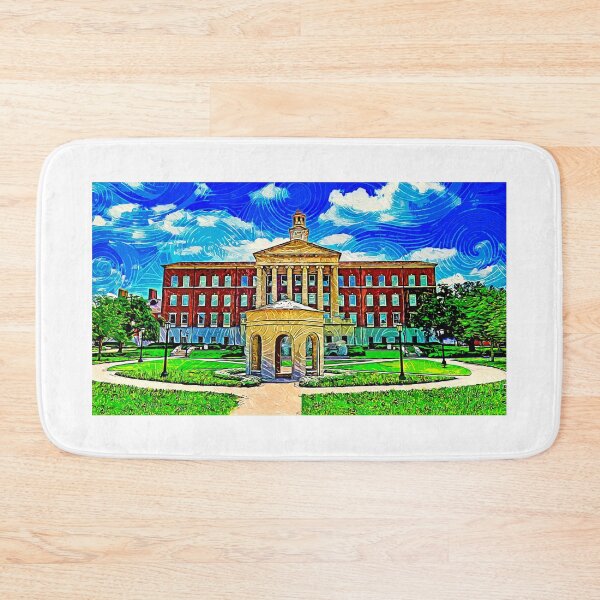 Item preview, The Laura Lee Blanton Building with the Centennial Quadrangle - impressionist painting designed and sold by NickoPrints.