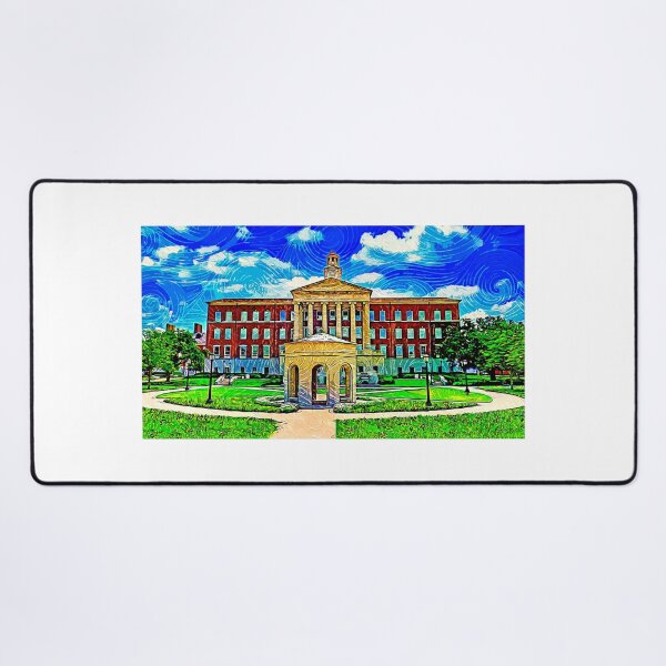 Item preview, The Laura Lee Blanton Building with the Centennial Quadrangle - impressionist painting designed and sold by NickoPrints.