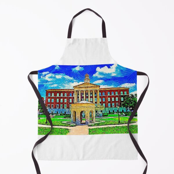 Item preview, The Laura Lee Blanton Building with the Centennial Quadrangle - impressionist painting designed and sold by NickoPrints.