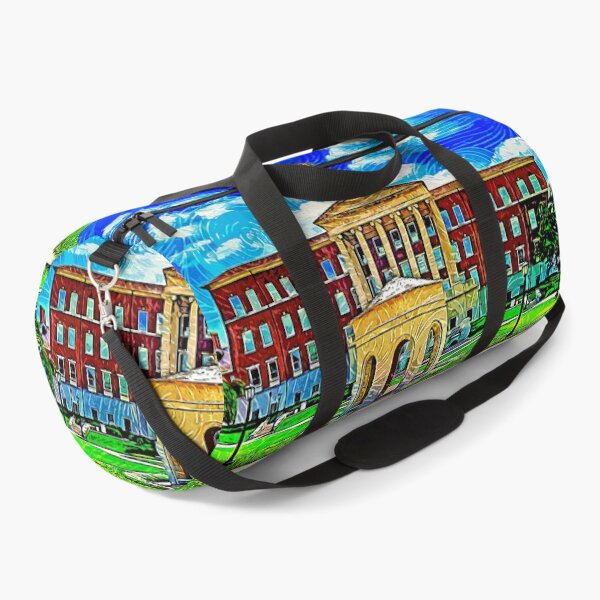 Item preview, The Laura Lee Blanton Building with the Centennial Quadrangle - impressionist painting designed and sold by NickoPrints.