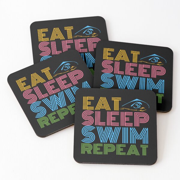 Item preview, Eat Sleep Swim Repeat Classic T-Shirt designed and sold by ethenfran6.