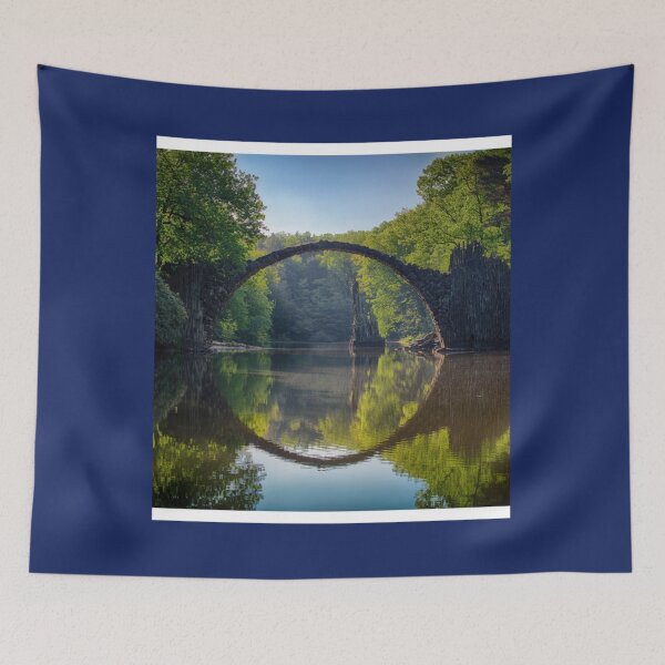 Item preview, Bridge And Trees Art Sleeveless Top   designed and sold by HeyRustyyStore.