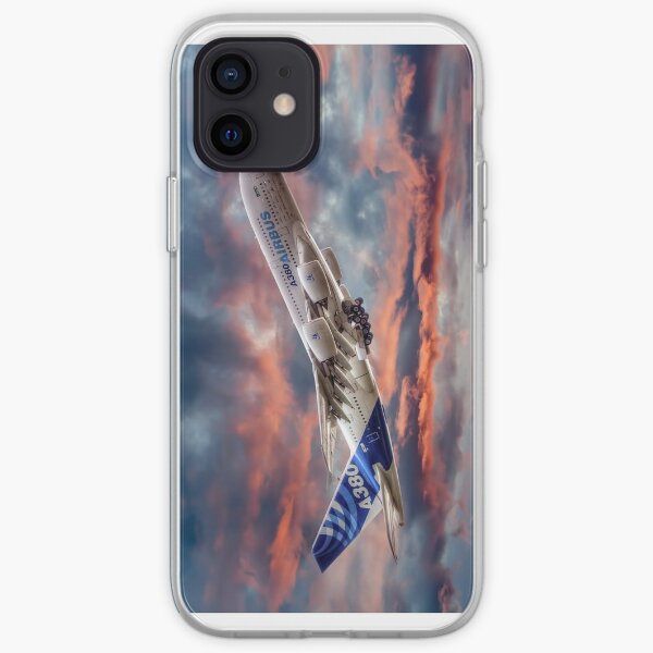 Airbus A380 - Coucher de soleil pour Iphone Coque souple iPhone