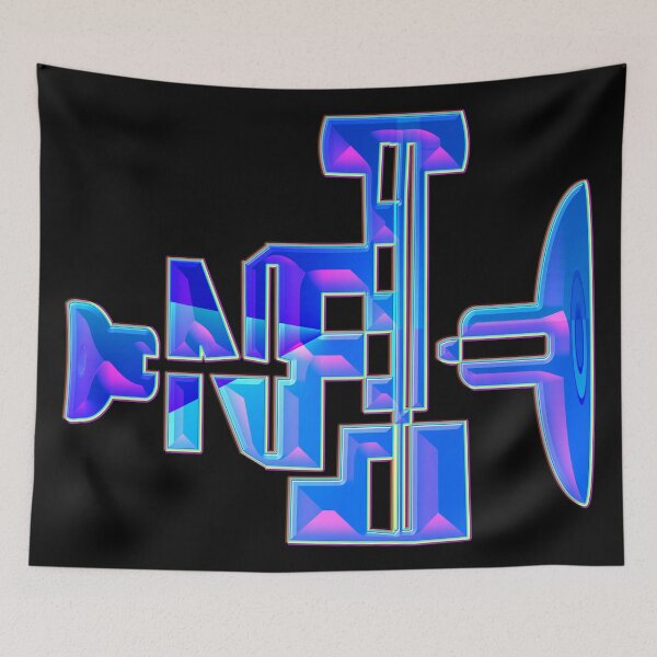 Item preview, LOGO NFT TRUMPET MUSIC -TRUMPET LUPPITERIUS EVASION VACATION - NFT MUSIC INSTRUMENT ART EXPRESSION MARKETPLACE. designed and sold by Ralek.