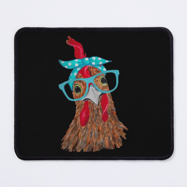 Item preview, Chicken With Bandana Headband And Glasses Cute designed and sold by davetmccall.