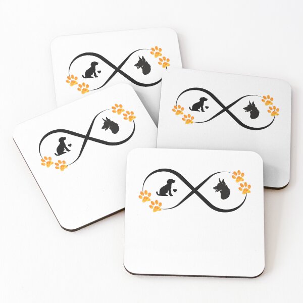 Item preview, A dog infinity gold paw symbol design. A classic design for doglovers everywhere. designed and sold by Doggymadness.