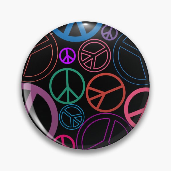 Item preview, Peace Sign Doodle Pattern designed and sold by LusDigiArt.