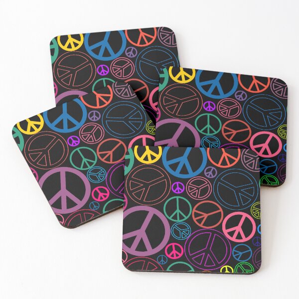 Item preview, Peace Sign Doodle Pattern designed and sold by LusDigiArt.