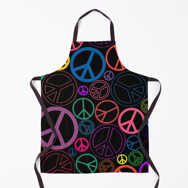 Item preview, Peace Sign Doodle Pattern designed and sold by LusDigiArt.