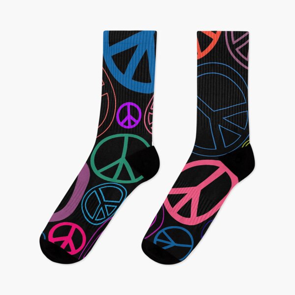 Item preview, Peace Sign Doodle Pattern designed and sold by LusDigiArt.