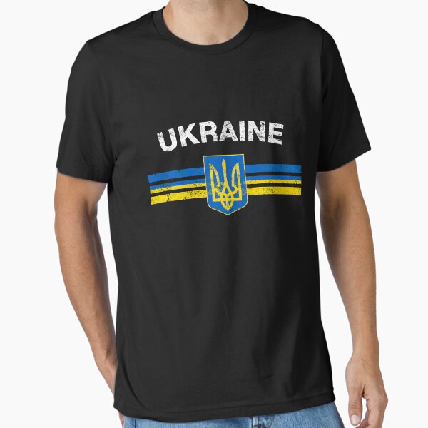 Item preview, Ukrainian Emblem _ Ukraine Flag Shirt Essential T-Shirt designed and sold by Ewadim26.