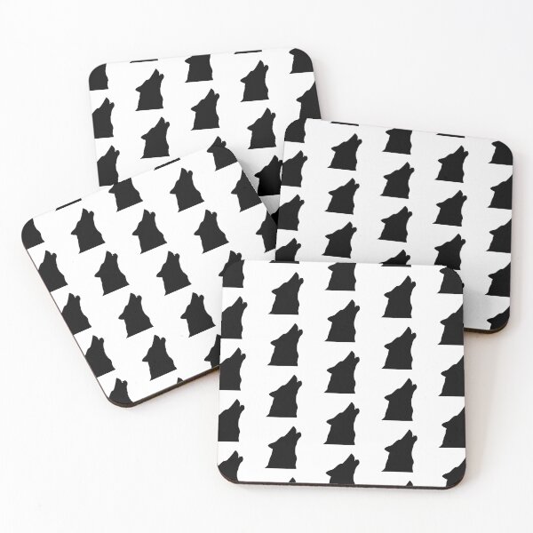 Item preview, wolf howling shadow Wölfin pattern pack designed and sold by stickers-packs.