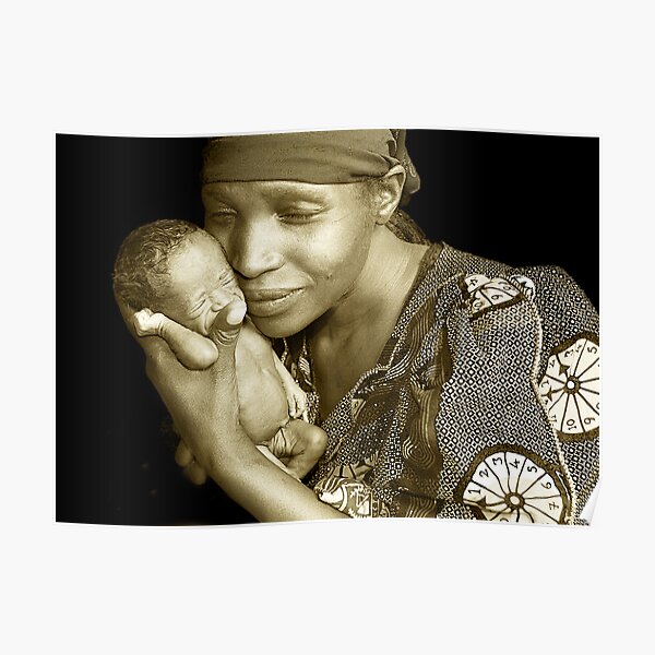 'Mother and child' Northern Rwanda. By Rebecca Zachariah & Melinda Kerr Poster