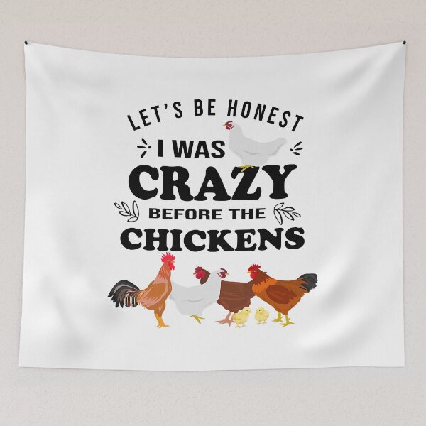 Item preview, Crazy Chicken Lady Shirt Let's Be Honest I was Crazy Before designed and sold by davetmccall.