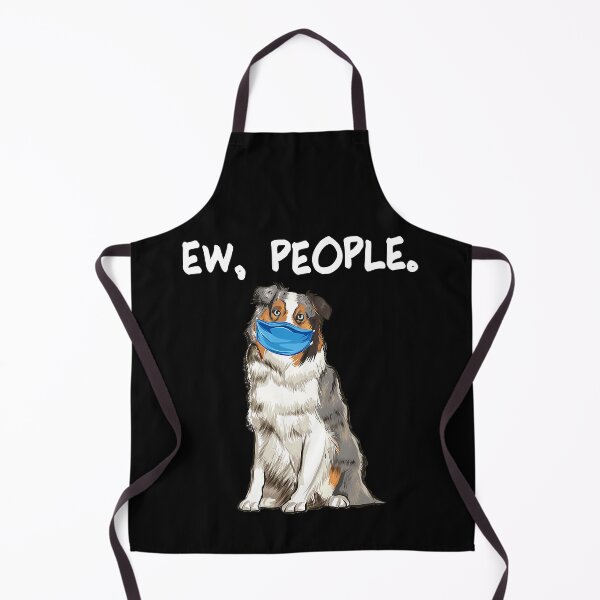 Item preview, Ew People Australian Shepherd Dog Wearing Face Mask designed and sold by PerkinsAarav.