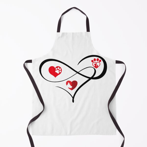 Item preview, A paw heart infinity design. A dog infinity heart. designed and sold by Doggymadness.