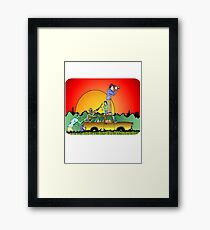 Looks Clear of Zombies Framed Print
