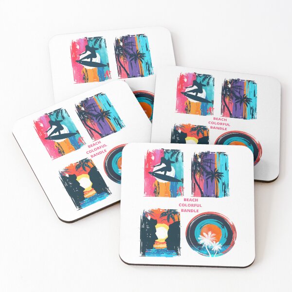 Item preview, BEACH SUN SET COLORFUL COLLECTION  designed and sold by GamaArtDesign.