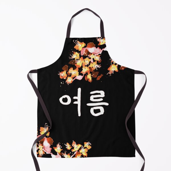 Item preview, Korean Summer Calligraphy and Blossoms black designed and sold by Sebastian Grafmann.