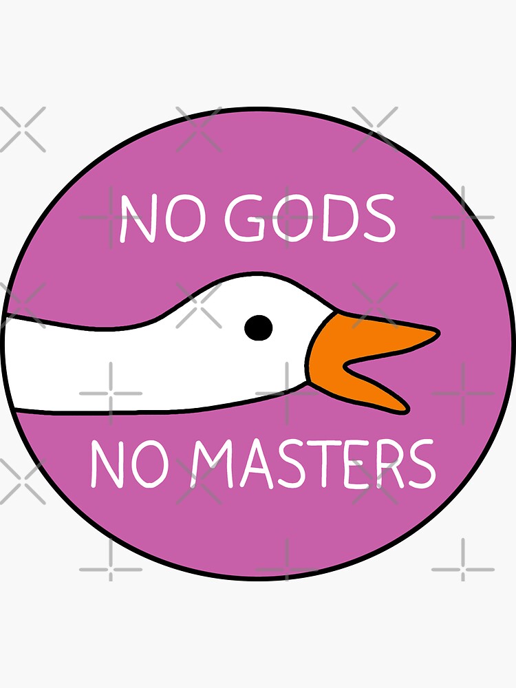 No Gods No Masters Sticker By Valentinahramov Redbubble