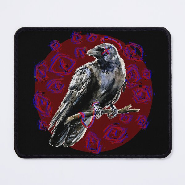 Item preview, Trapped Crow (Red Version) designed and sold by PainAndBrushes.