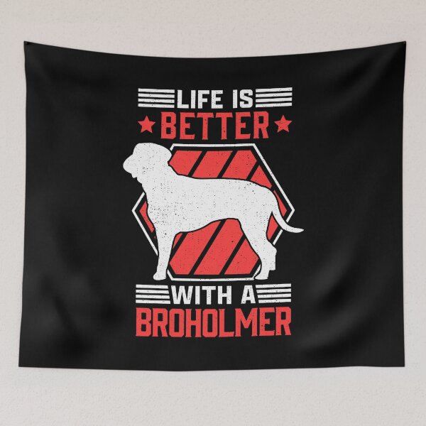 Item preview, Living with Broholmer Old Danish Dog designed and sold by madgrfx.