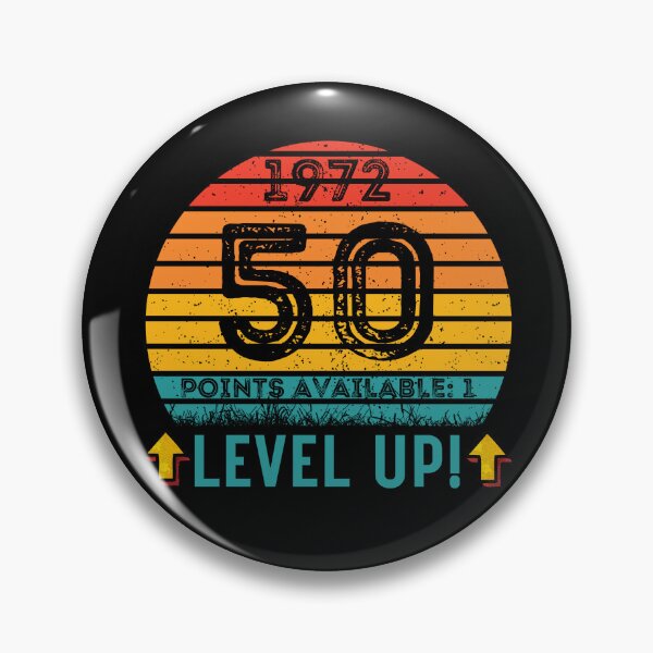 Item preview, 50 Year Old Birthday Gift Level UP 1972 designed and sold by UniqueBPresent.