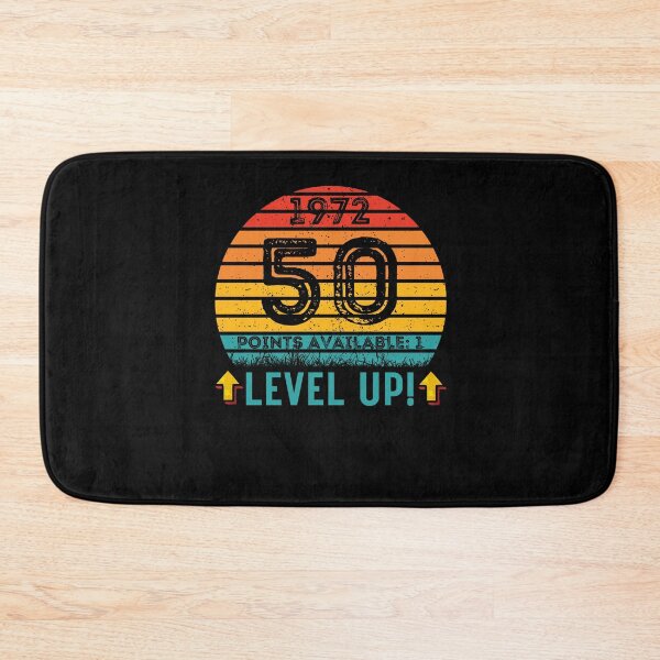 Item preview, 50 Year Old Birthday Gift Level UP 1972 designed and sold by UniqueBPresent.