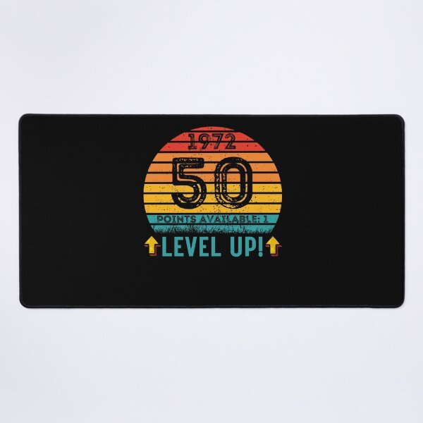 Item preview, 50 Year Old Birthday Gift Level UP 1972 designed and sold by UniqueBPresent.