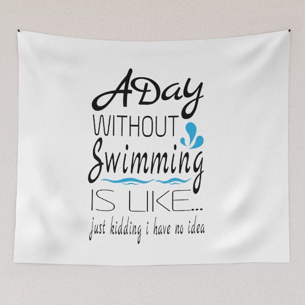Item preview, A day without swimming i have no idea - swimming  designed and sold by Heavdaiin.