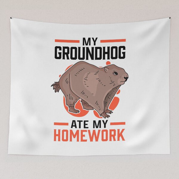 Item preview, Groundhog homework eaten ground squirrel designed and sold by madgrfx.