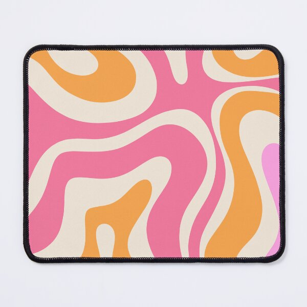 Item preview, Modern Retro Liquid Swirl Abstract Pattern Vertical Pink and Orange designed and sold by kierkegaard.