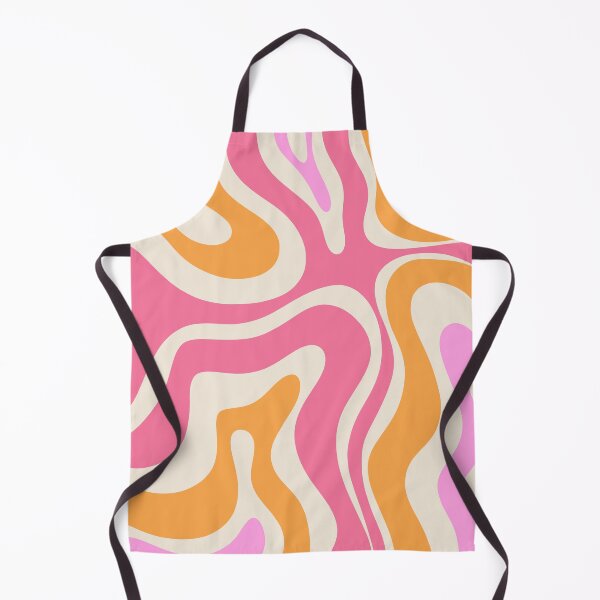 Item preview, Modern Retro Liquid Swirl Abstract Pattern Vertical Pink and Orange designed and sold by kierkegaard.