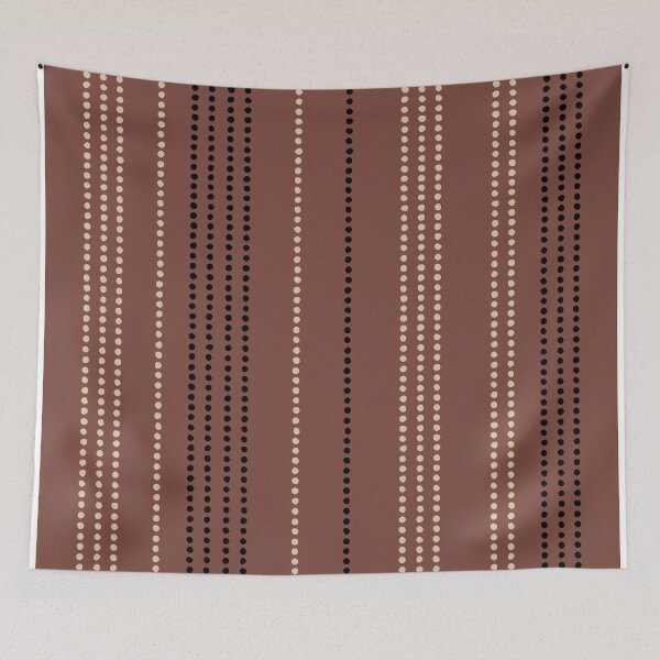 Item preview, Spotted Amazonian Ethnic Stripes, Ivory, Black and Sienna designed and sold by meggydesigns.