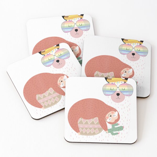 Item preview, Funny Sloth Riding llama Kawaii Lazy Cute Alpaca Sloth gift  designed and sold by celliohfounl.