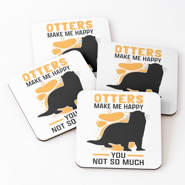 Item preview, Otters make me happy otters sea otters designed and sold by madgrfx.