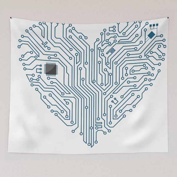 Item preview, blue heart designed and sold by N-designz.