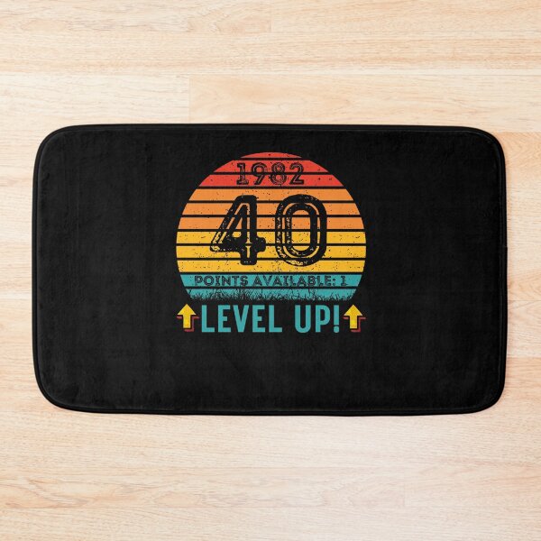 Item preview, 40 Year Old Birthday Gift Level UP 1982 designed and sold by UniqueBPresent.