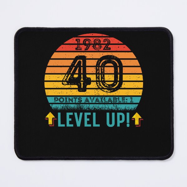 Item preview, 40 Year Old Birthday Gift Level UP 1982 designed and sold by UniqueBPresent.