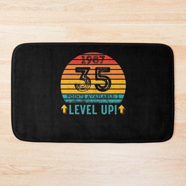 Item preview, 35 Year Old Birthday Gift Level UP 1987 designed and sold by UniqueBPresent.