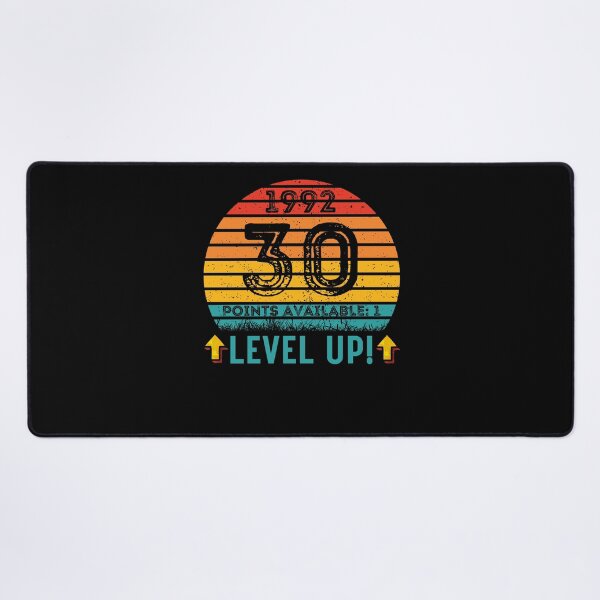 Item preview, 30 Year Old Birthday Gift Level UP 1992 designed and sold by UniqueBPresent.